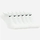 Набор мужских носков коротких хлопковых Nike U Nk Everyday Ltwt Ns Band SX7679-100 38-42 6 пар Белый (888408294791) - изображение 4