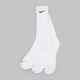 Набор женских носков высоких хлопковых Nike U Nk Everyday Plus Cush Crew SX6888-100 38-42 3 пары Белый (888408258052) - изображение 5