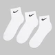 Набор мужских носков коротких хлопковых Nike V Cush Ankle Value SX4926-101 42-46 3 пары Белый (0887232701109) - изображение 3