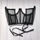 Широкий прозорий пояс-корсет на шнурівці Honey Fashion Accessories One Size чорний (16-44) - зображення 3