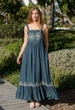 Сарафан длинный с вышивкой Fresh Cotton 4095 EF V 44(M) Индиго - изображение 1