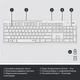 Комплект (клавіатура, миша) бездротовий Logitech MK295 Combo White USB (920-009824) Білий - изображение 13