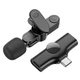 Мікрофон динамічний петличний BOROFONE BFK12 Trophy Type-C для смартфона Bluetooth чорний (RZN-23101814) - изображение 2