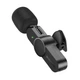 Мікрофон динамічний петличний BOROFONE BFK12 Trophy Type-C для смартфона Bluetooth чорний (RZN-23101814) - изображение 5