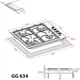 Варочная поверхность газовая WEILOR GG 634 BL - изображение 12
