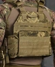 Тактическая плитоноска с напашником пиксель Attack 4 точки быстрого сброса с подсумками - изображение 5