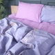 Комплект постельного белья Mirson Полуторный 143х210 см Бязь 17-0760 Violet blossoms (2200010936629) - изображение 2
