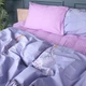 Комплект постельного белья Mirson Семейный 2 x 143x210 см 17-0760 Violet blossoms Бязь (2200010936650) - изображение 2
