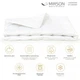 Одеяло MirSon зимнее 110x140 см антиалергенное BamBoo Супер Теплое №1642 Eco Light White (2200002652919) - изображение 2