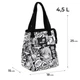 Сумка для ланчу Kite K25-2707-5 Чорна з білим (4063276190819) - зображення 6