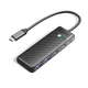 Концентратор USB Type-C Orico PAPW Series PAPW2AC-C3-015-BK-EP Black (CA914210) ( Чорний ) 37988 - зображення 1