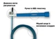 Скоростная скакалка EasyFit Speed Cable Rope 3 м для похудения, синяя - изображение 2