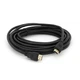 Кабель Merlion HDMI-HDMI HIGH SPEED 5.0 m, v1.4, OD-7.5 mm, круглий Black, коннектор Black Voltronic YT-HDMI(M)/(M)HS-5.0 m - зображення 1