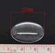 Стеклянный кабон Finding Овальная линза Прозрачный 25 мм x 18 мм х 5.5 мм - изображение 2