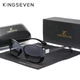 Женские поляризационные солнцезащитные очки KINGSEVEN 7260 Black Gray - изображение 1