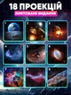 Домашний планетарий + 19 картриджей ночник проектор звездного неба галактика с сменными картриджами Белый - изображение 4