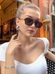 Солнцезащитные очки No Brand авиатор Celebrity с металлическим заушником леопардовые черные - изображение 7