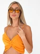 Солнцезащитные очки No Brand авиатор Celebrity с металлическим заушником желтые с черным - изображение 6