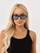 Солнцезащитные очки No Brand авиатор Celebrity с металлическим заушником голубые с черным - изображение 5