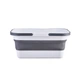 Ведро складное MVM BIN-19 бело-серое 16л (BIN-19 16L WHITE/GRAY) - изображение 1