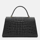 Женская кожаная сумка Borsa Leather K1213D-black - изображение 3