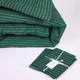 Набір MirSon №116 Сolor Fun Line 17-0612 Stripe Emerald Ковдра Демісезонна Односпальна 140х205 EcoSilk + Дві наволочки 50х70 (2200010852257) - зображення 5