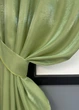 Комплект коротких штор VR-Textil Атлас № 1081ш монорей 130х170 см 2 шт Светло-оливковый (35-0233) - изображение 4
