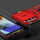 Ударопрочный чехол Epik Camshield Army Ring для Samsung Galaxy A26 5G Красный / Red - изображение 4