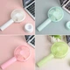 Вентилятор портативный ручной мини на аккумуляторе + USB MINI FAN Handy SS-2 с подставкой Голубой - изображение 2