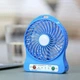 Вентилятор портативный настольный мини на аккумуляторе + USB Mini Fan 14х10х4 см Голубой - изображение 2