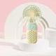 Ручной / настольный вентилятор на аккумуляторе Mini Fan односкоростной мини-вентилятор, 12.8х6.3х4.4 см, желтый (104016338) - изображение 5