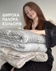 Муслиновое покрывало хлопковое двухстороннее с флористическим орнаментом листья цвета капуччино с белым полуторный 150x220 см (MAL009_1) - изображение 2
