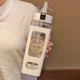 Спортивна пляшка для води та напоїв з нагадуванням про пиття Trinken пляшка для спорту зі шкалою на 700 мл, 23.5х7.5 см, білий (104113816) - зображення 3