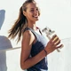 Спортивна пляшка для води та напоїв з нагадуванням про пиття Trinken пляшка для спорту зі шкалою на 700 мл, 23.5х7.5 см, білий (104113816) - зображення 7