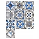 Самоклеящаяся ПВХ плитка Patchwork 20x20 см, 10 шт, водостойкие панели для стен и пола (0,4 м²) узор № 9 - изображение 1