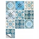 Самоклеюча ПВХ плитка Patchwork 20x20 см, 10 шт, водостійкі панелі для стін і підлоги (0,4 м²) візерунок № 4 - зображення 1