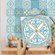 Самоклеящаяся ПВХ плитка Patchwork 20x20 см, 10 шт, водостойкие панели для стен и пола (0,4 м²) узор № 18 - изображение 7