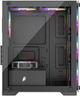 Корпус 1stPlayer X2-M-BK-4F1 Black - зображення 3