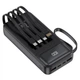 Зовнішній акумулятор Power Bank WUW Y200 PD 22.5W USB / Micro USB / Type-C / Lightning 20000mAh, Black - зображення 1