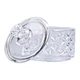 Конфетница с крышкой High Quality из хрустального стекла, Ice Flowers Прозрачный - изображение 4