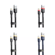 Кабель Baseus Cafule Lightning 2.4A 1m золото-чорний CALKLF-BV1 - зображення 4
