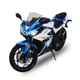 Електроскутер TV6 mid-drive FST 3000W 72V 60Ah white & blue (291186) - зображення 1