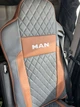 Автомобильные чехлы авточехлы из ЭКОКОЖИ на сиденья MAN TGX 26.440 euro 6 1+1 12-17 коричневые Favorite Ман ТГХ UE028711 - изображение 4