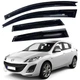 Дефлектори вікон вітровики для Renault Megane II 2002-2008 Універсал Гнучки (Acrylic) - зображення 1