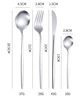Набір столових приборів Modern Silver на 6 персон 24 предмети - зображення 4