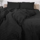 Пододеяльник MirSon Полуторный 143х210 см Бязь 17-0611 Stripe Black (2200008199524) - изображение 6