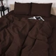 Простынь на резинке MirSon полуторная 90x190+25 см Stripe 17-0617 Brown Бязь (2200008202811) - изображение 4