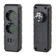 Розетка трійник із заземленням F103-Black, 2 розетки+2USB+1Type-C, 2500W, 10A, 110-250V~Max, Blister - зображення 3
