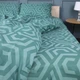Підковдра MirSon Полуторна 143х210 см Бязь 17-0622 Geometry Emerald (2200008197667) - зображення 3