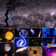 Ночник проектор звездного неба галактика Galaxy 19 сменных картриджей, домашний планетарий белый - изображение 2